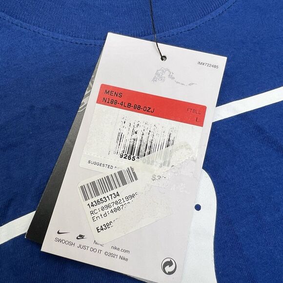 NEW Indianapolis Colts Nike Essential Local Phrase Cotton Shirt Blue LG - Picture 5 of 11